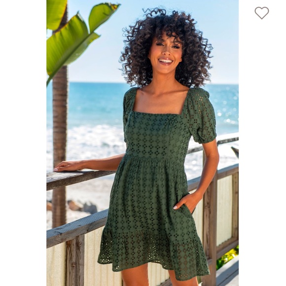 NWT La Blanca Green Saltwater Sands Coverup Dress - Picture 1 of 4